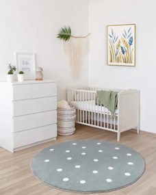 Koberec FD Lush bodky, mätový kruh