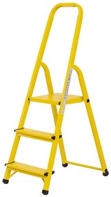 Elkop Oceľový rebrík žltý, 3 priečky