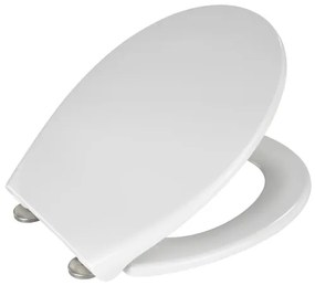WENKO 21903100-WC toaletné sedátko SAMOS 44,5x37,5 cm biela/strieborná