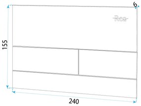 Rea Rea, podomietkový WC systém K011A-Q + zlaté matné splachovacie tlačidlo typ T, KPL-E0055