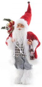 Dekoračná figúrka Mikuláša s lampášom 45 cm