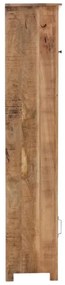 furniture-nabytek.cz - Masívna kúpeľňová vysoká skrinka Pune z mangového dreva, lakovaná, viacfarebná – 43×35×180 cm