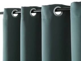 Modrozelený záves OXFORD 140x250 cm Zavesenie: Kovové krúžky