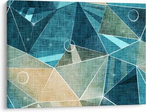 Obraz - Tyrkysová abstrakcia (70x50 cm)