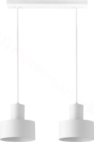 SIGMA Závesné priemyselné svetlo nad jedálenský stôl, 2xE27, 60W, biele