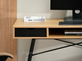 PC stolík Gavon (dub čierny + čierna). Vlastná spoľahlivá doprava až k Vám domov. 1109759