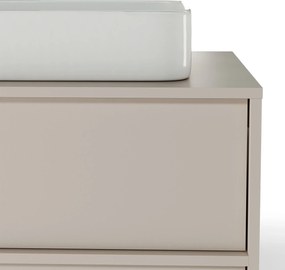 Závesná skrinka pod umývadlo Mossy s doskou 80 cm kašmírová