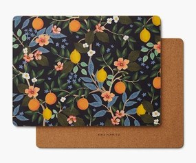 Rifle Paper Co. Korkové prestieranie Citrus Grove – set 4 ks