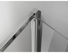 Mexen Exo, sprchovací kút so skladacími dverami 70 x 70 cm, 6mm číre sklo, chrómový profil, 816-070-070-01-00