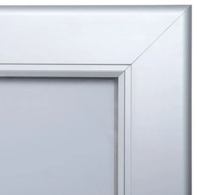 Interiérová uzamykateľná vitrína Premium 70 x 100 cm, hliník