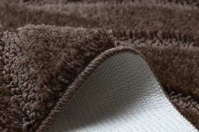 Kúpeľňový koberček SUPREME WAVES vlny, hnedý