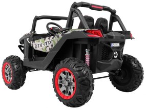 RAMIZ ELEKTRICKÁ AUTÍČKO JEEP UTV - XMX - CAMO- 4X4 - 4x45W - 2 x 12V/7Ah - 2023