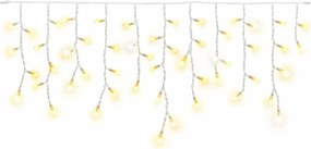 DECOLED Hobby Line LED svetlá vo forme soplíkov 200 × 50 cm teplá biela, 40 diód, IP44 vhodné do interiéru, predĺženie