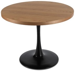 Okrúhly stôl LINO priemer 100 cm - rôzne farebné prevedenia orech - čierna