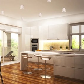 Bodové svietidlo JUPITER 1xE27/20W/230V pr. 16,5 cm biela