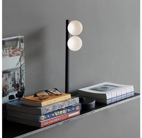 Ideal Lux - LED Stolná lampa PING PONG 2xLED/3W/230V CRI 90 čierna