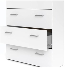 Biela vysoká komoda 74x115 cm Space – Tvilum