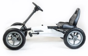 Detská šliapacia motokára Go-kart Baby Mix Buggy biela