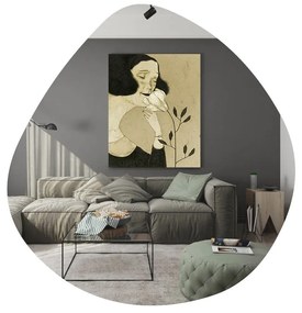 Dekorativní nástěnné zrcadlo Besso 60 cm černé