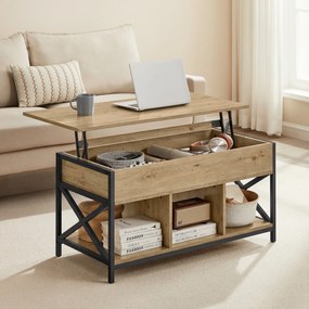 Konferenčný stolík TAYLOR ARTISAN s výsuvnou doskou 100x50 cm