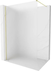 Mexen, Mexen Kioto-X sprchová stena 70 x 200 cm, matná 10 mm, brúsené zlato - 800-070-101-55-30-X