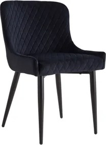Jedálenská stolička Charlotta, čierna látka%