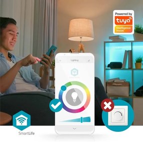 Nedis WIFILAC31WT - LED RGBW Stmievateľné svietidlo LED/18W/230V 2700-6500K Wi-Fi