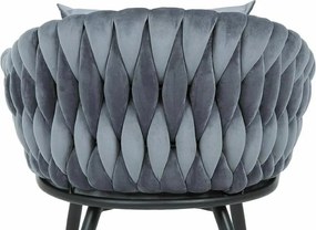 SI Stolička Nuvo Velvet sivý