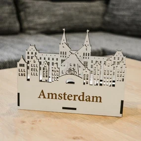 Drevený, luxusný stojan na perá - Amsterdam | DUBLEZ