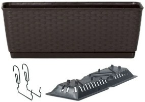 Truhlík s háčikmi TEZIR čierny