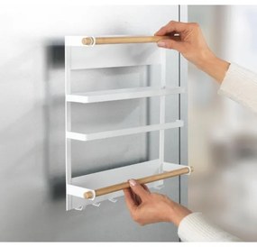 WENKO 54113100 - Organizér MAGNA 33x34 cm biela/hnedá/čierna