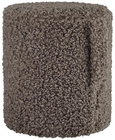 Tmavohnedý taburet z textílie buklé Teddy – Blomus