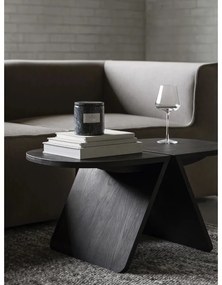Čierny konferenčný stolík z dubového dreva 43x80 cm Avio – Blomus