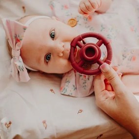 Skladacia pyramída s hryzadielkami, ružová