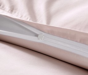 Posteľná bielizeň z bavlny a saténu, ružová, štandardná veľkosť