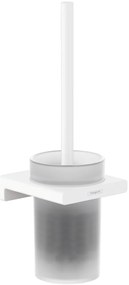 Hansgrohe AddStoris, držiak na WC kefu nástenný, matná biela, HAN-41752700