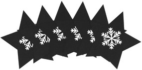 Tutumi Tutumi, vianočný obal na príbor 6ks, čierna, CHR-06512