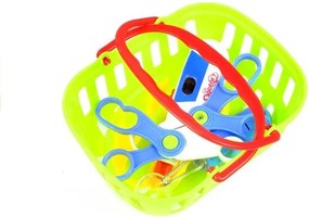 LEAN Toys Detský lekársky vozík s príslušenstvom 22 prvkov