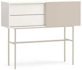 Béžovo-krémový konzolový stolík 35x110 cm Nube – Teulat