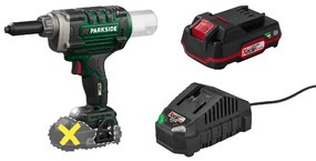 Parkside®  Aku nitovač na slepé nity 20 V Pbnsg 20-Li A1 + Akumulátor 20 V/2 Ah PAP 20 B1 + Nabíjačka 20 V/2,4 A PLG 20 C1  (800010885)