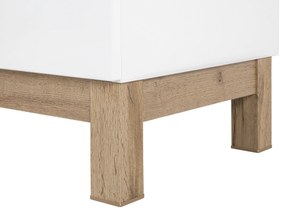 Kúpeľňová stojaci skrinka pod umývadlo BALI biela 60 cm