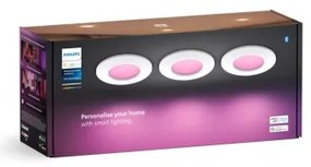 Philips -SADA 3x LED RGBW Stmievateľné kúpeľňové svietidlo Hue SLIM LED/8,3W/230V