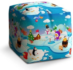 Taburet Cube Antarktída, modrá