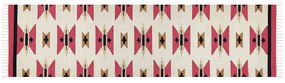 Bavlnený kelímový koberec 80 x 300 cm viacfarebný GARNI Beliani