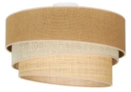 Duolla - Stropné svietidlo YUTE TRIO 1xE27/15W/230V pr. 45 cm hnedá/šedá/béžová