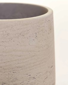 Kvetináč TROPICO, sklolaminát, výška 29 cm, béžová