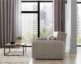 Béžová ženilková rozkladacia/s úložným priestorom pohovka 155 cm Laine – ELTAP