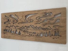 Svietiaci obraz Polárna žiara RGBW