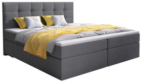 Čalúnená posteľ boxspring GLOSE, 140x200, sawana 05 + topper