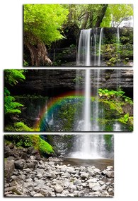 Obraz na plátne - Prírodný vodopád - obdĺžnik 7229D (120x80 cm)